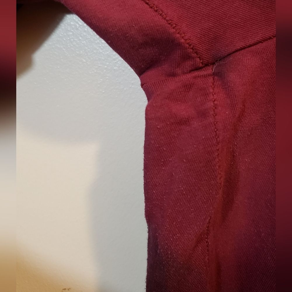 PINK Victoria’s Secret Large Maroon Tie Dye High Rise Cotton Yoga  Logo Leggings - Picture 9 of 11
